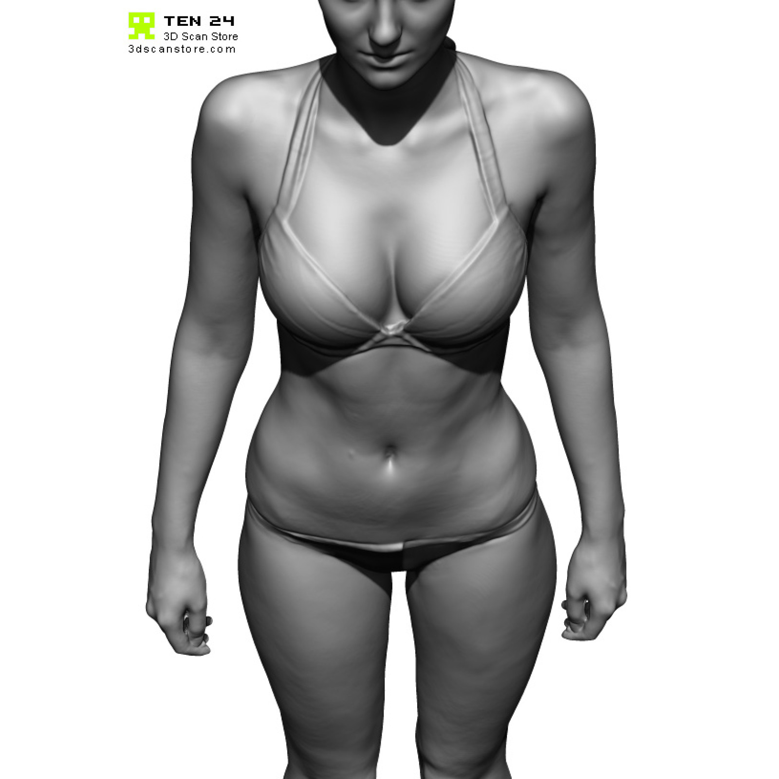 Женское тело 3d